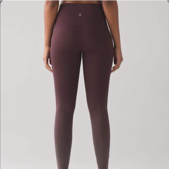 lululemon Wunder Under Hi-Rise Tights in Ombré Burgundy/Wine - Picture 2 of 6